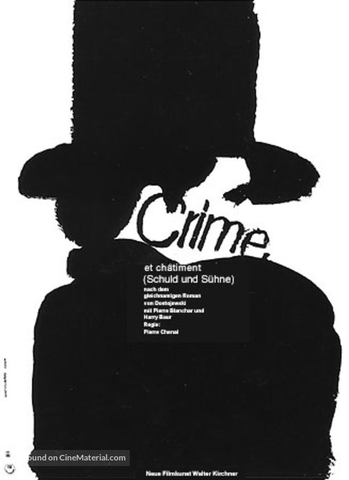 Crime et ch&acirc;timent - German Movie Poster