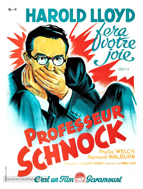 Professor Beware - French Movie Poster