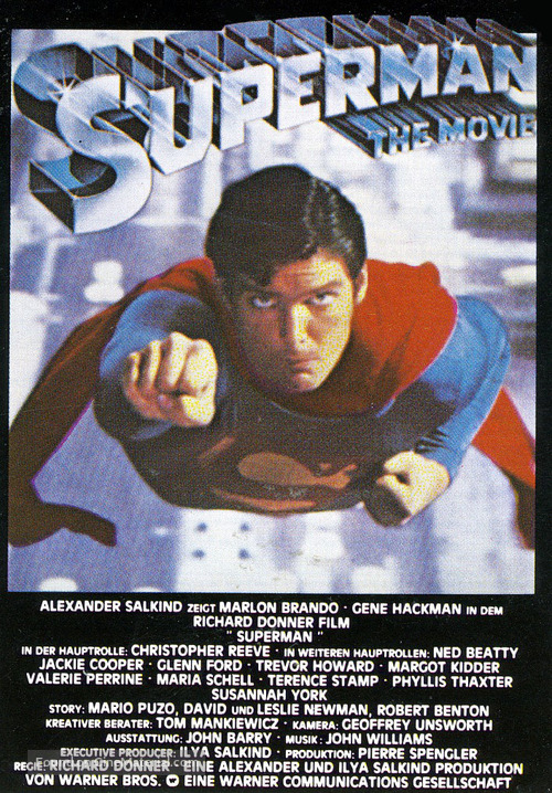 Superman - German VHS movie cover