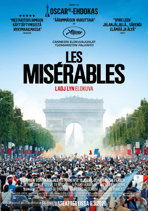 Les mis&eacute;rables - Finnish Movie Poster