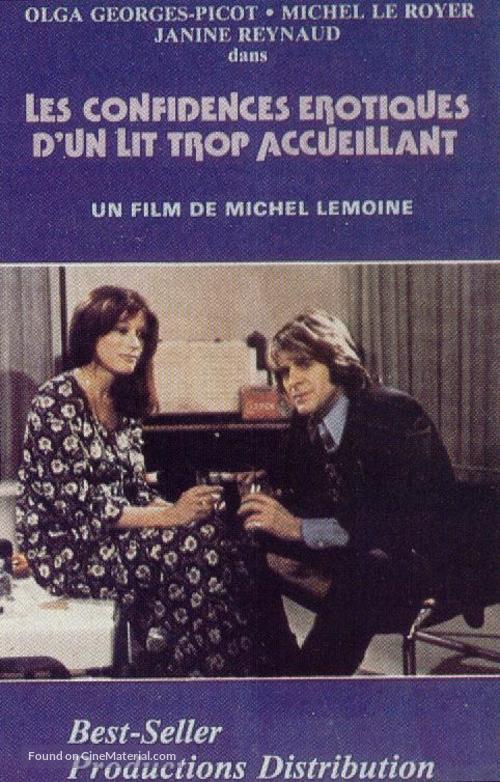 Les confidences &eacute;rotiques d&#039;un lit trop accueillant - French VHS movie cover