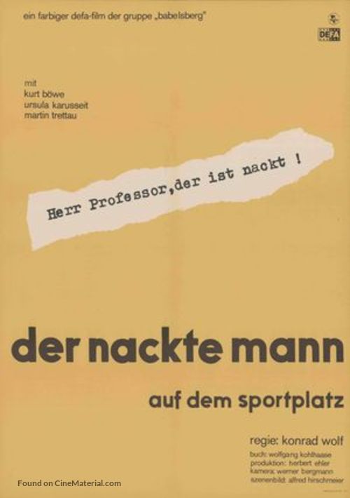 Der nackte Mann auf dem Sportplatz - German Movie Poster