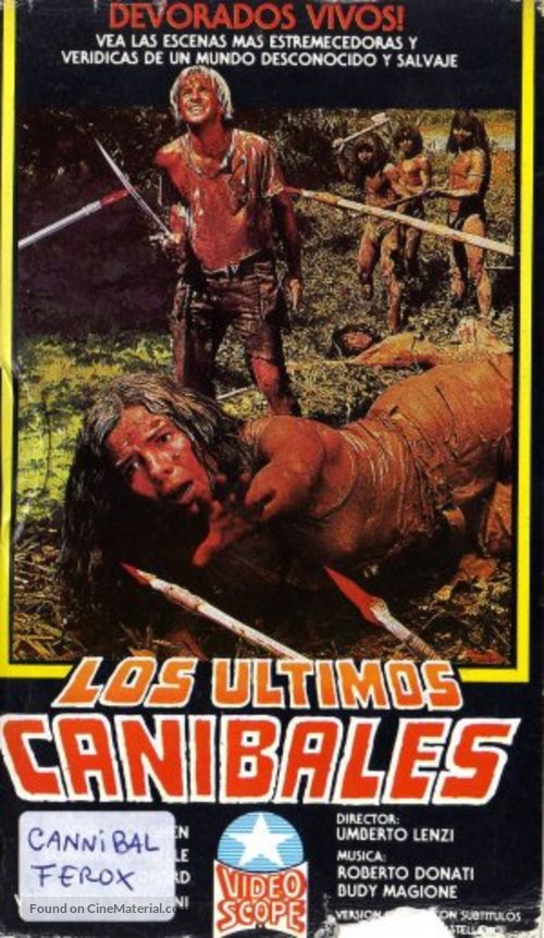 Cannibal ferox - Argentinian Movie Cover