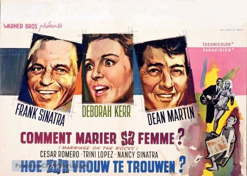 Marriage on the Rocks - Belgian Movie Poster