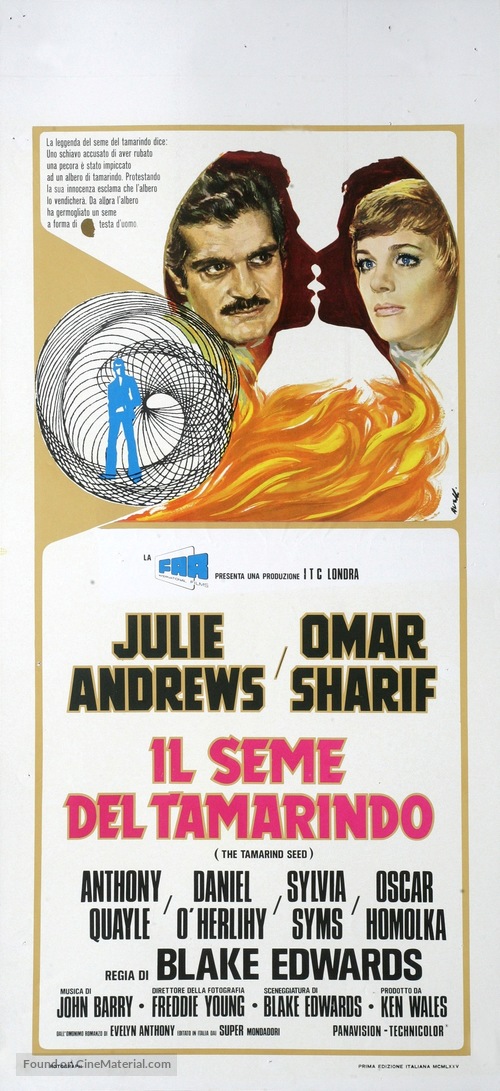 The Tamarind Seed - Italian Movie Poster