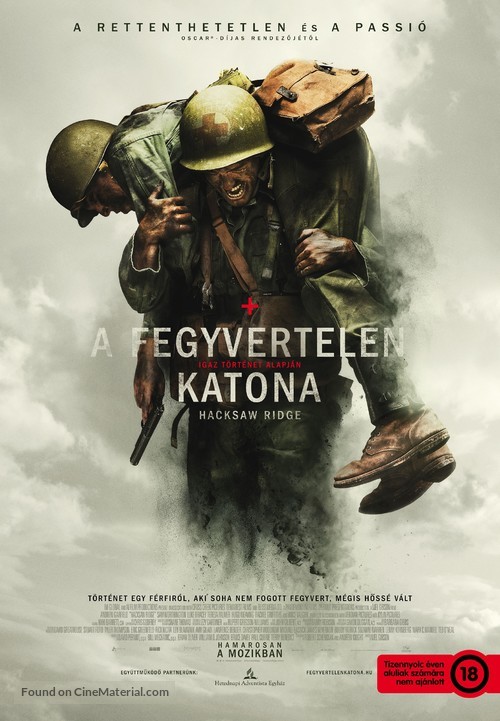 Hacksaw Ridge - Hungarian Movie Poster