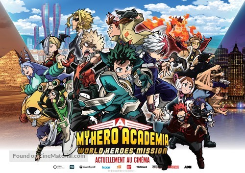 Boku no Hero Academia: World Heroes Mission - French Movie Poster