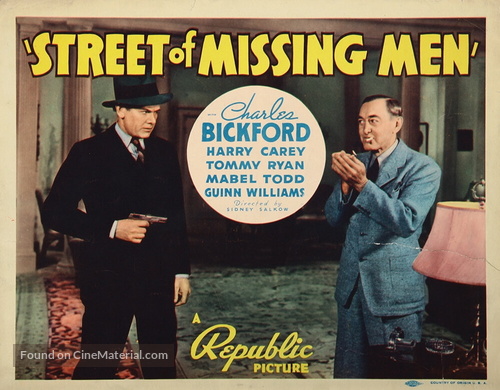 Street of Missing Men - Movie Poster