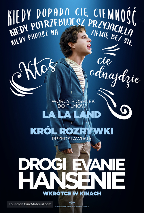 Dear Evan Hansen - Polish Movie Poster