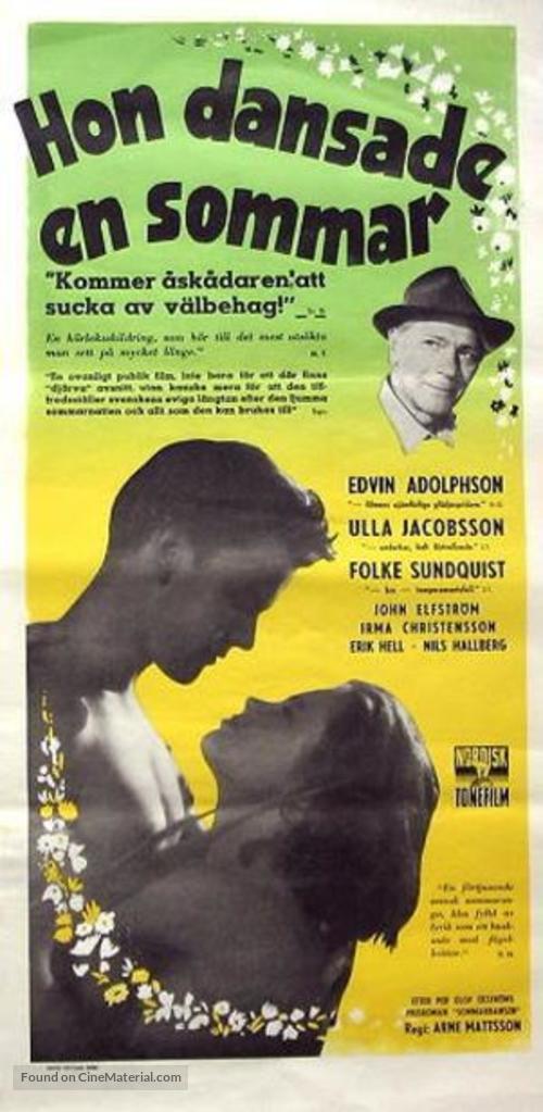 Hon dansade en sommar - Swedish Movie Poster