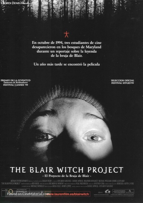 The Blair Witch Project - Spanish Movie Poster
