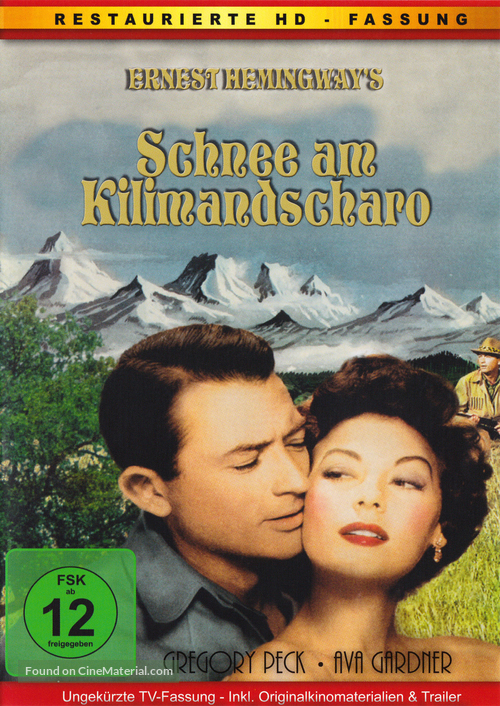 The Snows of Kilimanjaro - German DVD movie cover