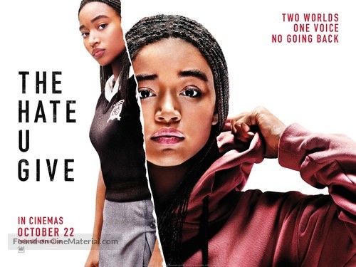 The Hate U Give - British Movie Poster