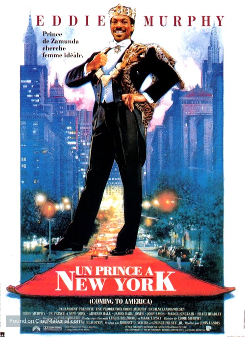 Coming To America - French Movie Poster