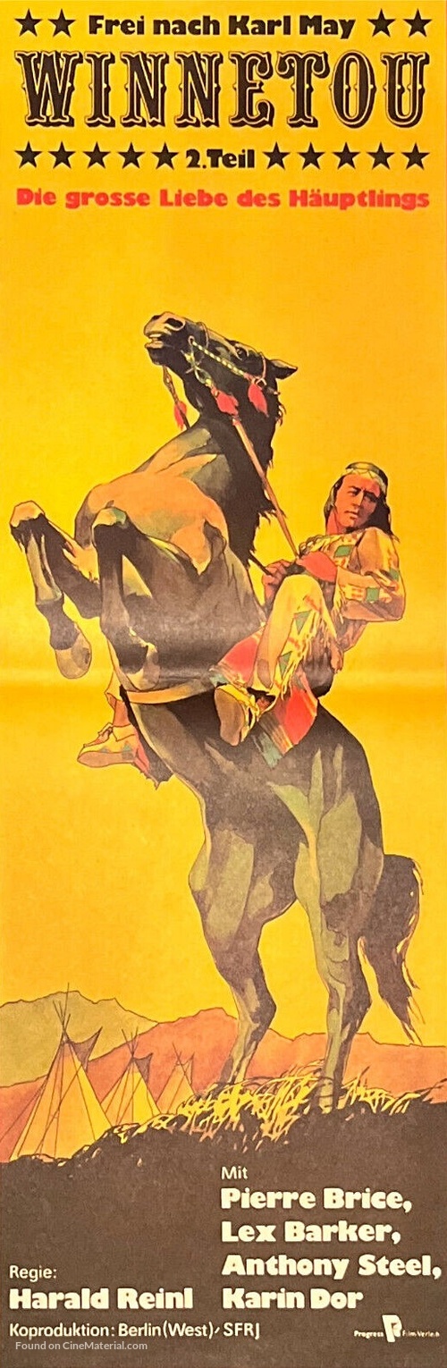 Winnetou - 2. Teil - German Movie Poster