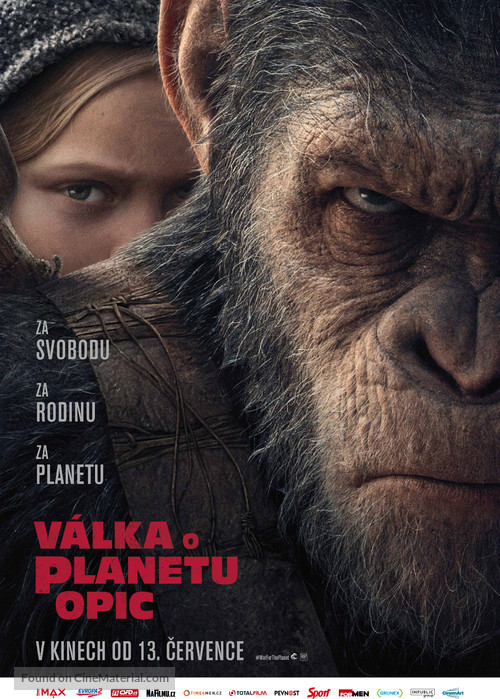 War for the Planet of the Apes - Czech Movie Poster