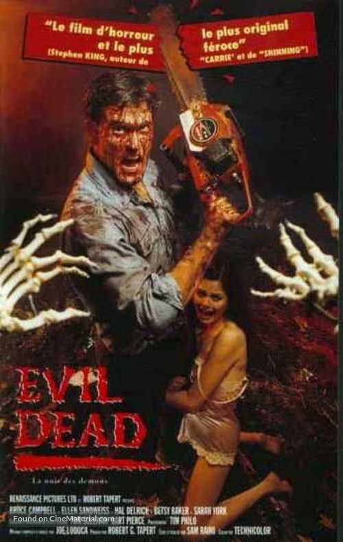 The Evil Dead - French VHS movie cover