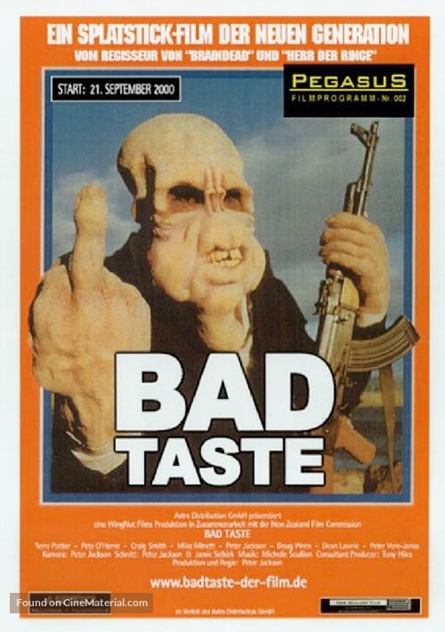 Bad Taste - German Movie Poster