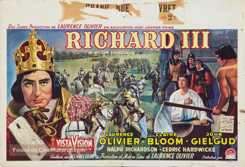 Richard III - Belgian Movie Poster