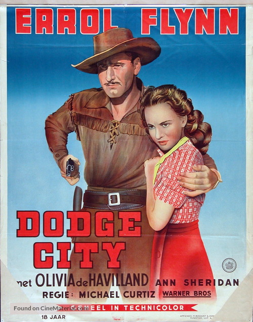 Dodge City - Dutch Movie Poster