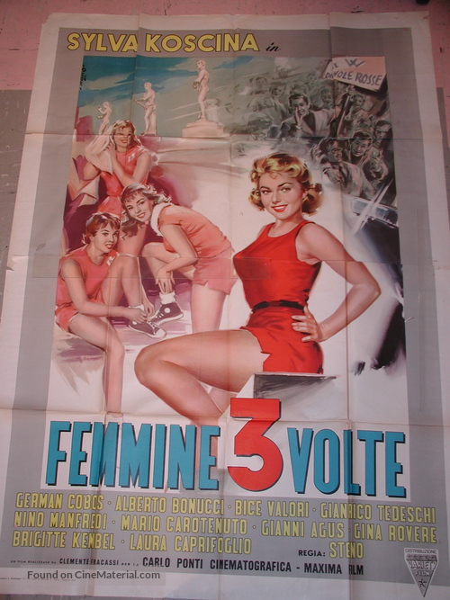 Femmine tre volte - Italian Movie Poster