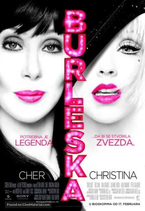 Burlesque - Serbian Movie Poster