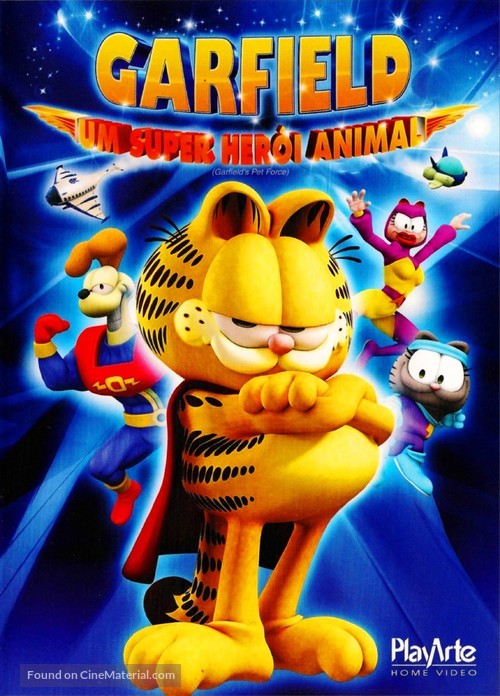 Garfield&#039;s Pet Force - Brazilian DVD movie cover
