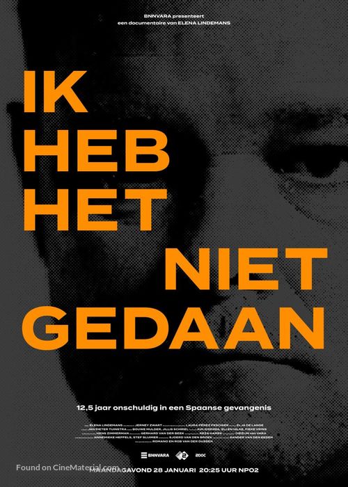 Ik Heb Het Niet Gedaan - Dutch Movie Poster