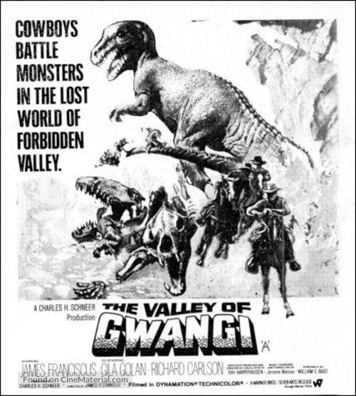 The Valley of Gwangi - British Movie Poster