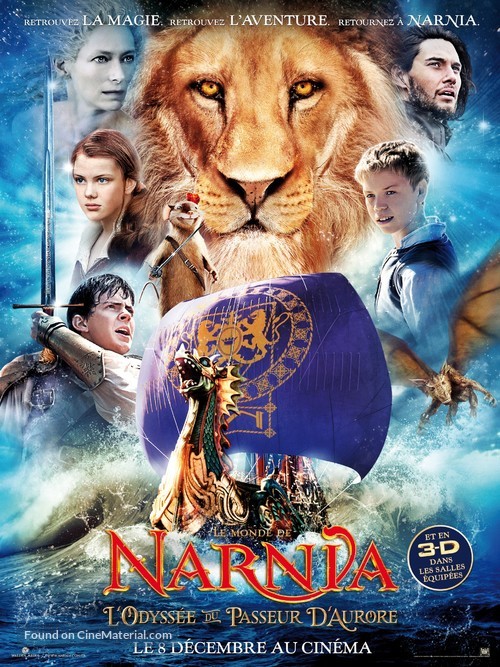 The Chronicles of Narnia: The Voyage of the Dawn Treader - French Movie Poster