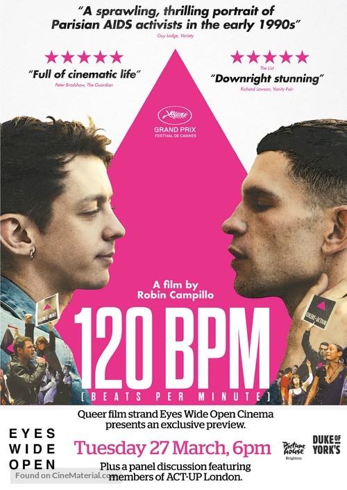 120 battements par minute - British Movie Poster