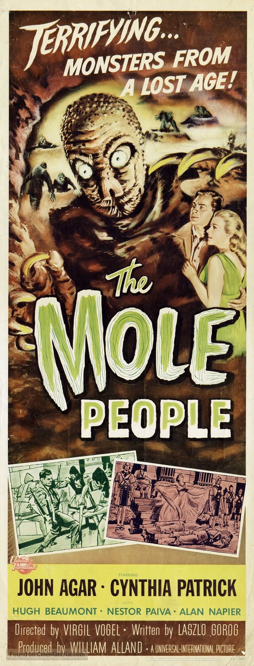 The Mole People - Theatrical movie poster
