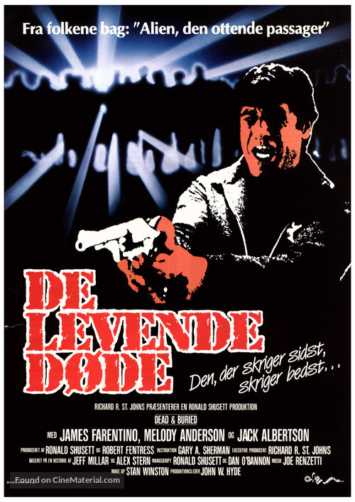 Dead &amp; Buried - Danish Movie Poster