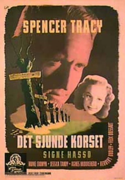 The Seventh Cross - Swedish Theatrical movie poster