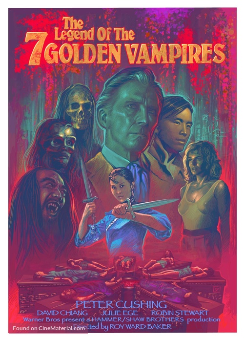 The Legend of the 7 Golden Vampires - British poster