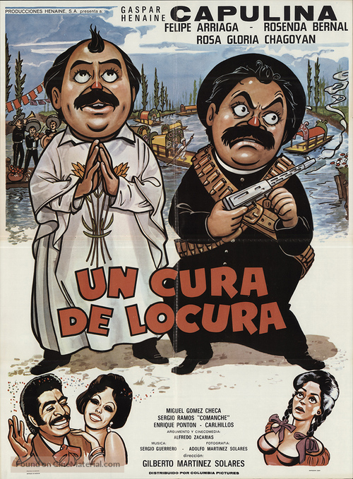 Un cura de locura - Mexican Movie Poster