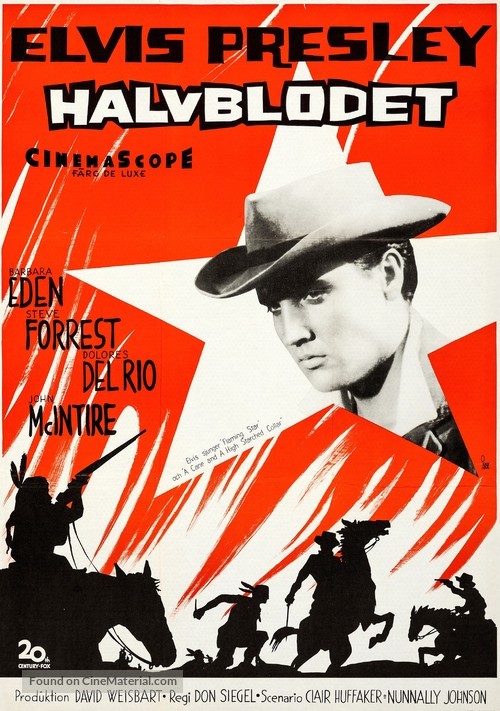 Flaming Star - Swedish Movie Poster