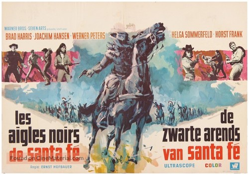 Schwarzen Adler von Santa Fe, Die - Belgian Movie Poster