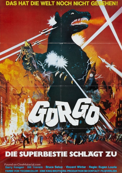 Gorgo - German Re-release movie poster