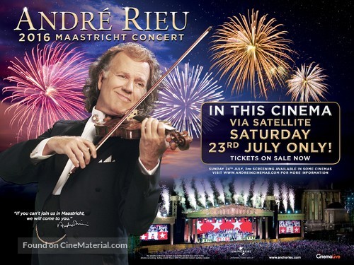 Andr&eacute; Rieu&#039;s 2016 Maastricht Concert - British Movie Poster