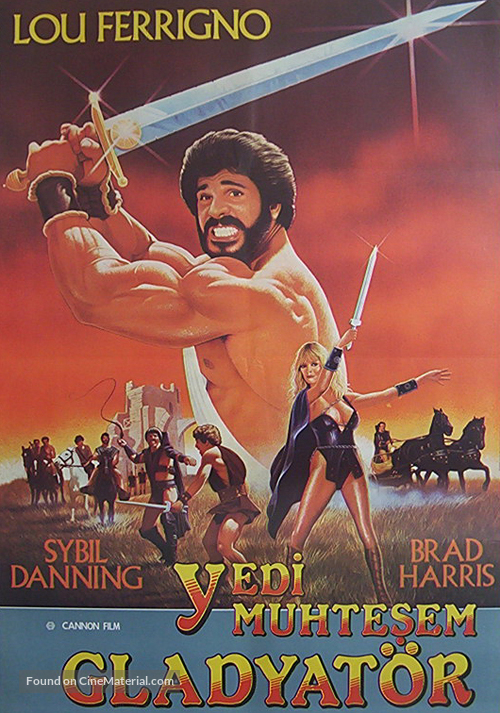 I sette magnifici gladiatori - Turkish Movie Poster