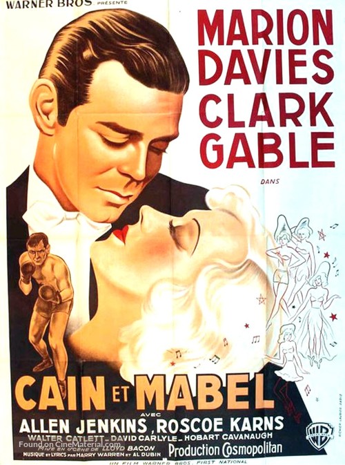 Cain and Mabel - French Movie Poster