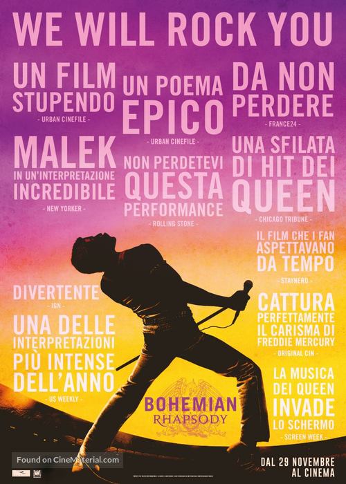 Bohemian Rhapsody - Italian Movie Poster