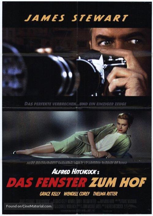 Rear Window - German Re-release movie poster