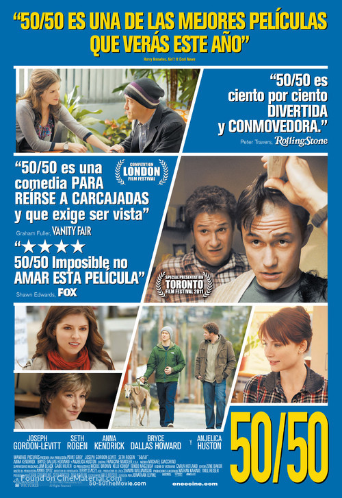 50/50 - Uruguayan Movie Poster