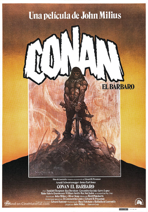 Conan The Barbarian - Spanish Movie Poster