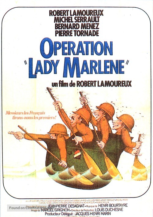 Op&eacute;ration Lady Marl&egrave;ne - French Movie Poster