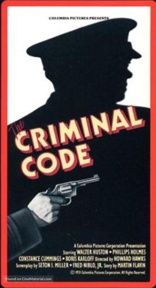 The Criminal Code - VHS movie cover
