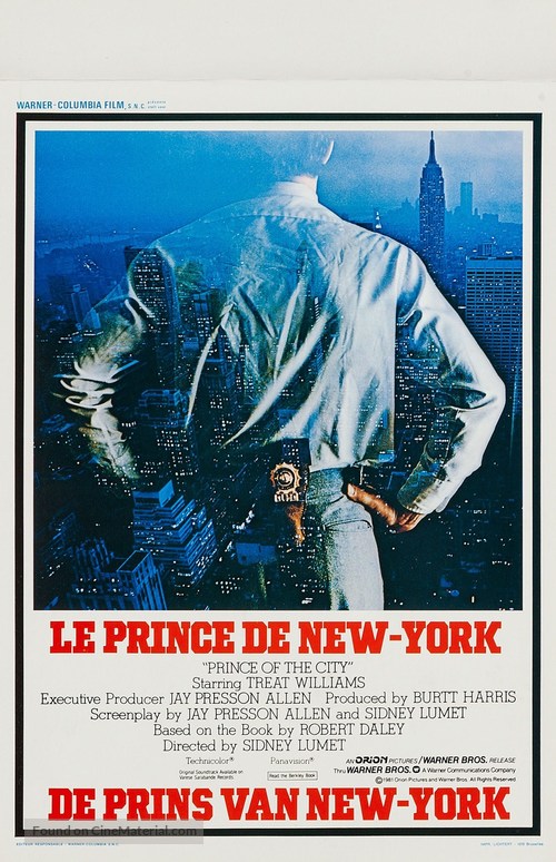 Prince of the City - Belgian Movie Poster