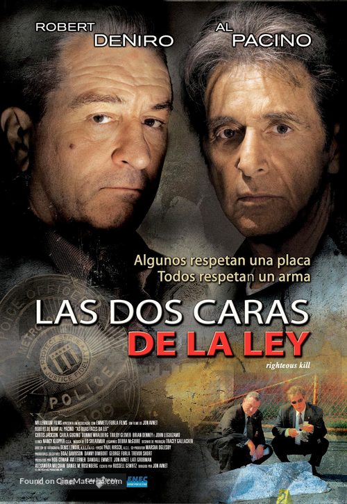 Righteous Kill - Uruguayan Movie Poster